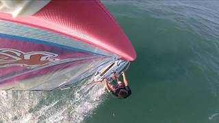 Testing the Mast Hero Gopro windsurfing mast clamp [upl. by Les515]