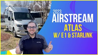 Most EXPENSIVE Airstream Motorhome Ever  2023 Airstream Atlas E1 and Starlink [upl. by Zanahs]