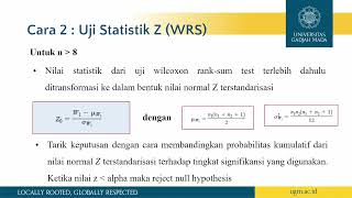 PRAKTIKUM STATISTIKA  MODUL 5 Non Parametric Testing I Lanjutan [upl. by Yonatan52]