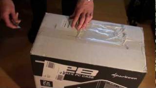 Unboxing  Sharkoon T28 Green LED Edition PC Gehäuse FULL HD [upl. by Eimilb]