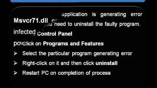 How To Fix Msvcr71dll Error [upl. by Bobseine]