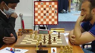 Praggnanandhaas stunning bishop sacrifice against Aram Hakobyan  Dubai Open 2022 [upl. by Sonia]