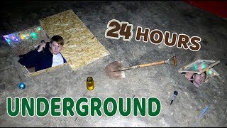 24 HOURS CHALLENGE IN THE SECRET UNDERGROUND TUNNEL OF THE DUCT TAPE HOUSE [upl. by Harhay]