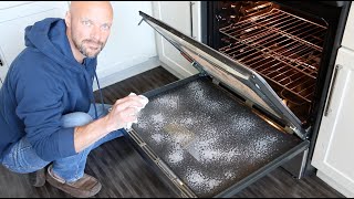 How to Clean Inside Glass on Oven Door [upl. by Marietta]