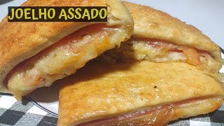 JOELHO DE PRESUNTO E QUEIJO  MASSA PARA SALGADO ASSADO [upl. by Neelyt]