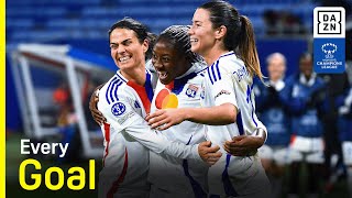 Every Goal From Matchday 4 Of The 202425 UEFA Womens Champions League Group Stage [upl. by Neersin810]