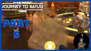 TRYING TO CATCH A WANTED CRIMINAL  The sims 4 Star Wars Journey to Batuu  Part 5 [upl. by Rostand]