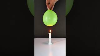 Air vs Water Balloon Over Candle – Surprising Science shorts [upl. by Nauqram]