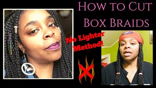 How to Cut Box Braids Extensions amp Wigs [upl. by Berkeley]