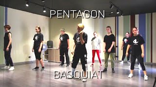 PENTAGON  BASQUIAT Dance Tutorial Русский Туториал [upl. by Ier]