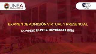 EXAMEN DE ADMISION POSGRADO UNSA  II FASE 2023 [upl. by Etnoek]