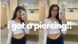 I GOT A BELLY PIERCING  vloggu 16 [upl. by Roleat]