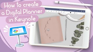 HOW TO CREATE A DIGITAL PLANNER ENTIRELY IN KEYNOTE [upl. by Elberfeld]