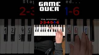 DETERMINATION Undertale Piano Tutorial undertale determination shorts [upl. by Sandler]