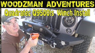 Quadratec Q9500is Winch Full Install Jeep Wrangler JKU [upl. by Herzberg]