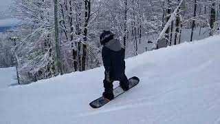 BROMONT SNOWBOARD 10 YEARS OLD KIDS 2ND TIME 2023 [upl. by Coco]