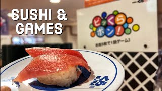 Sushi Surprise Tokyos Gachapon Conveyor Belt Experience [upl. by Slemmer526]