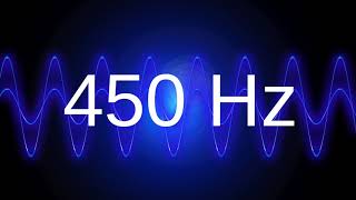 450 Hz clean pure sine wave TEST TONE frequency [upl. by Des]