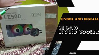 Unbox And Install Deepcool LE500 Liquid Cooler  AIO Cooler [upl. by Harol148]