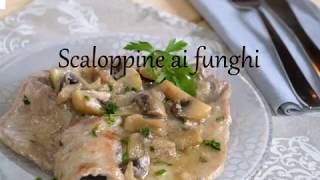 Scaloppine ai funghi [upl. by Atikel532]