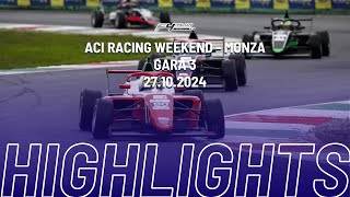 Italian F4  HIGHLIGHTS  ARW Monza  Gara 3 [upl. by Eli510]