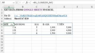 Hướng dẫn BSCLOUD lấy và gộp dữ liệu từ Google Sheets Excel Online về Excel Addin ATools v10 [upl. by Necaj]