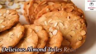 Almond Tuiles Almond Cookie [upl. by Ttegdirb]