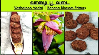 வாழைப்பூ வடை  Banana Flower Vada Recipe Vazhaipoo Recipes snacks  eveningsnacks vegetarian [upl. by Halden978]