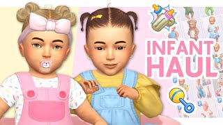 INFANT CC FINDS  Sims 4 Custom Content Haul Maxis Match [upl. by Yelnoc]