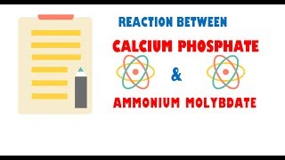 Calcium Phosphate and Ammonium Molybdate  Reaction [upl. by Nivrehs]