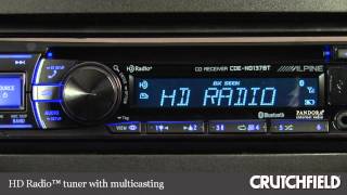 Alpine CDEHD137BT CD Receiver Display and Controls Demo  Crutchfield Video [upl. by Nitaf]