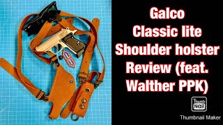 Galco Classic Lite shoulder holster review feat Walther PPK [upl. by Ayar12]