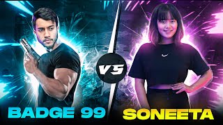 TOP GAMER SONEETA CHALLENGED ME 1 VS 1 BATTLE Who will win  Free Fire Max [upl. by Jaella23]