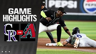 Rockies vs Dbacks Game Highlights 81224  MLB Highlights [upl. by Thorman245]