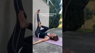 LIBERA DOLOR POR EL NERVIO CIÁTICO 😊 yoga salud bienestar ejercio cuerposano saludmental [upl. by Pauwles]