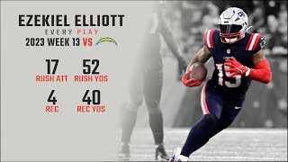 Ezekiel Elliott Week 13  Every Run Target and Catch vs Los Angeles Chargers  2023 NFL Highlights [upl. by Trenna]