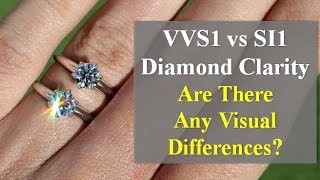 VVS1 vs SI1 Diamond Clarity – Real Life Comparison of GIA Diamonds [upl. by Rossuck534]