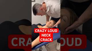 Crazy loud neck and back crack 💥 shorts asmr crack osteopathy chiropractic neckpain [upl. by Ietta]