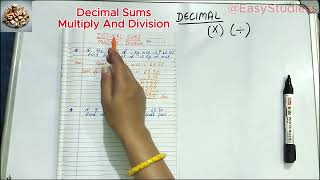 दशमलव का गुणा और भागmultiply of decimaldivide of decimaldecimal division and mulplication tricks [upl. by Perni]