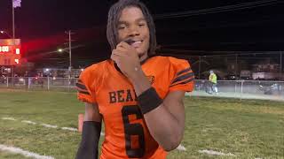 Clairton WRDB Zaemear Correll talks blowout win over Greensburg Central Catholic and more [upl. by Bernardina794]