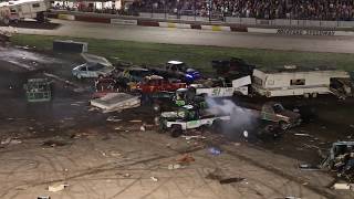 Rockford Speedways World Famous Figure 8 Trailer Race 2018 [upl. by Lipson951]