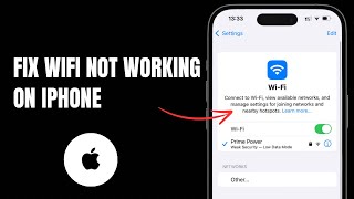 Fix WiFi Not Working On iPhone When Connected [upl. by Fineman]