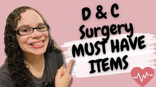 D amp C SURGERY MUST HAVE ITEMS  Recovery essentials [upl. by Dania177]