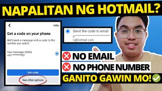 NAPALITAN NG HOTMAIL ANG EMAIL l HOW TO RECOVER LOCKED FACEBOOK WITHOUT EMAIL AND PHONE NUMBER [upl. by Aciemaj]