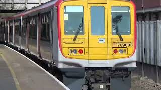 Penarth train station train going to Ystrad Mynach [upl. by Ahsenroc]