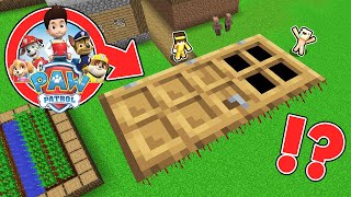 ¿Qué hay DETRÁS de la PUERTA MAS GRANDE de PAW PATROL en Minecraft 😰  PUERTA GIGANTE MINECRAFT [upl. by Ahsirkal]