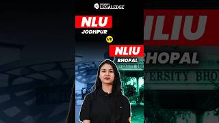 NLU Jodhpur vs NLIU Bhopal Which Law School is Best nlus [upl. by Pardew]