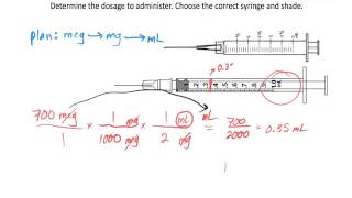 Parenteral Dosage Calculation Two Injection Examples [upl. by Brynna185]