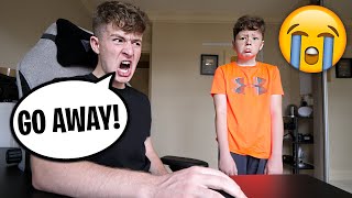 BEING MEAN To My Little Brother For 24 Hours PRANK [upl. by Atterrol]