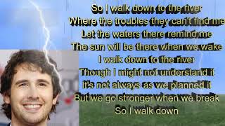 Josh Groban  River Lyrics [upl. by Joye14]